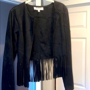 BB DAKOTA fringe crop jacket!